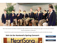 Tablet Screenshot of kantorei.com