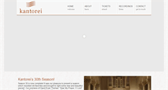 Desktop Screenshot of kantorei.net