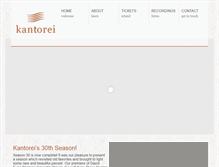 Tablet Screenshot of kantorei.net